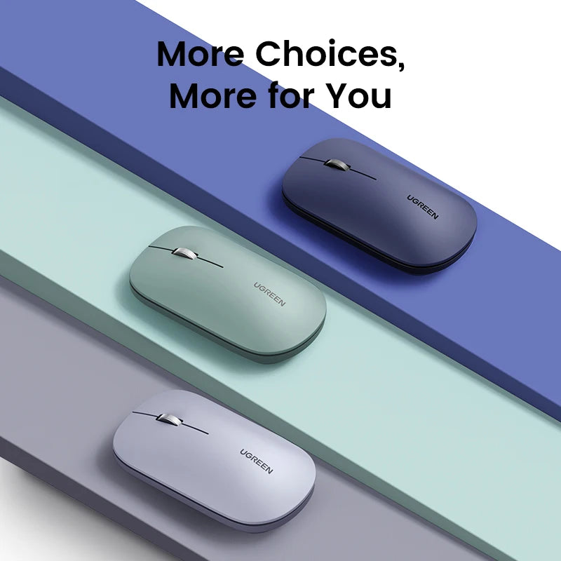 Slim Wireless Bluetooth Mouse with 4000 DPI Silent Click - 5