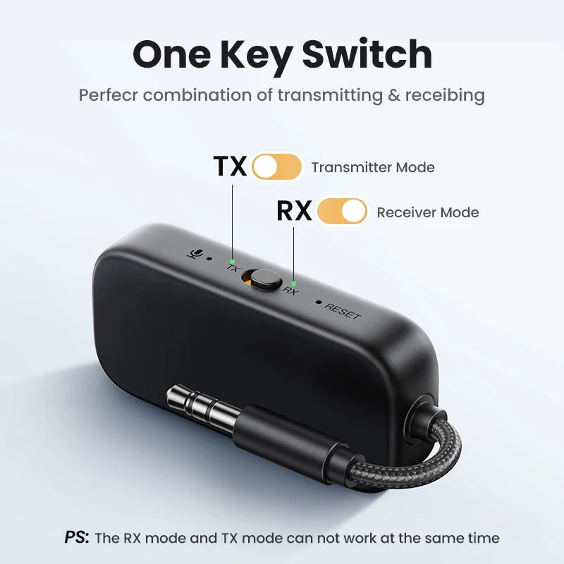 2-in-1 Bluetooth 5.2 Transmitter and Receiver for Audio Aux - 2
