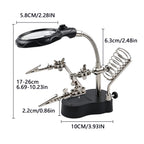Soldering Helping Hand Station with LED Magnifying Glass