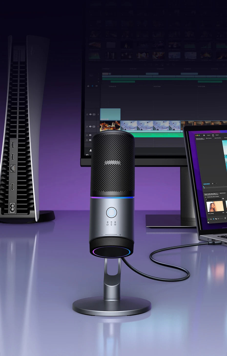USB Condenser Microphone for Gaming Streaming and Recording - 9