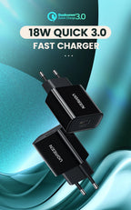 18W Quick Charge 3.0 USB Fast Wall Charger