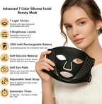 7-Color LED Silicone Facial Light Therapy Mask