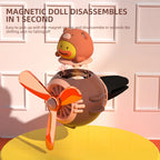 Bear Pilot Rotating Propeller Car Vent Air Freshener Fragrance Diffuser