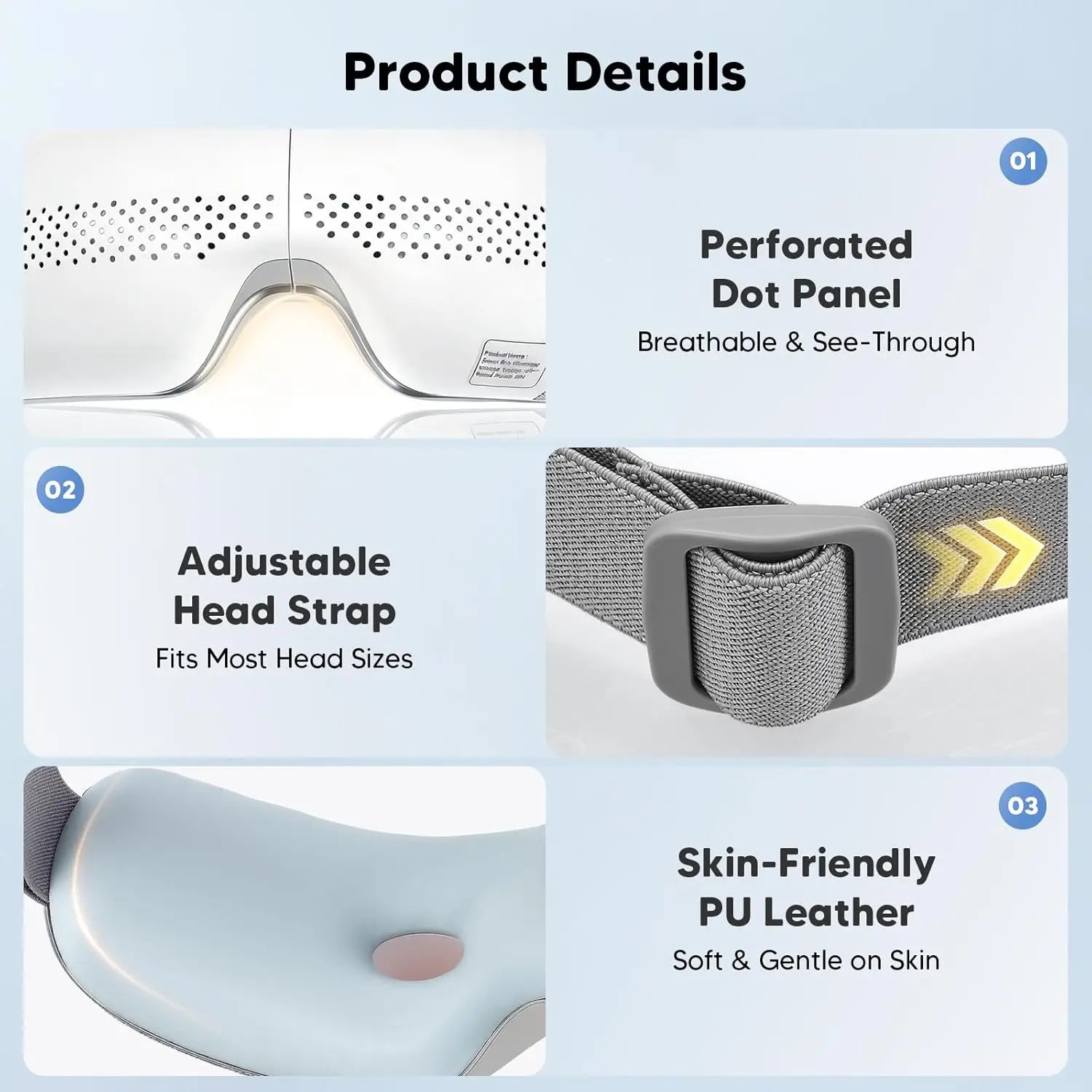 Rechargeable Airbag Eye Massager for Eye Strain and Relaxation - 5