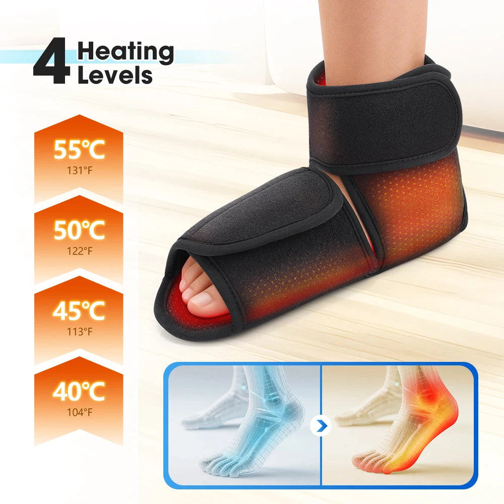 Cordless Heated Air Compression Foot and Ankle Massager