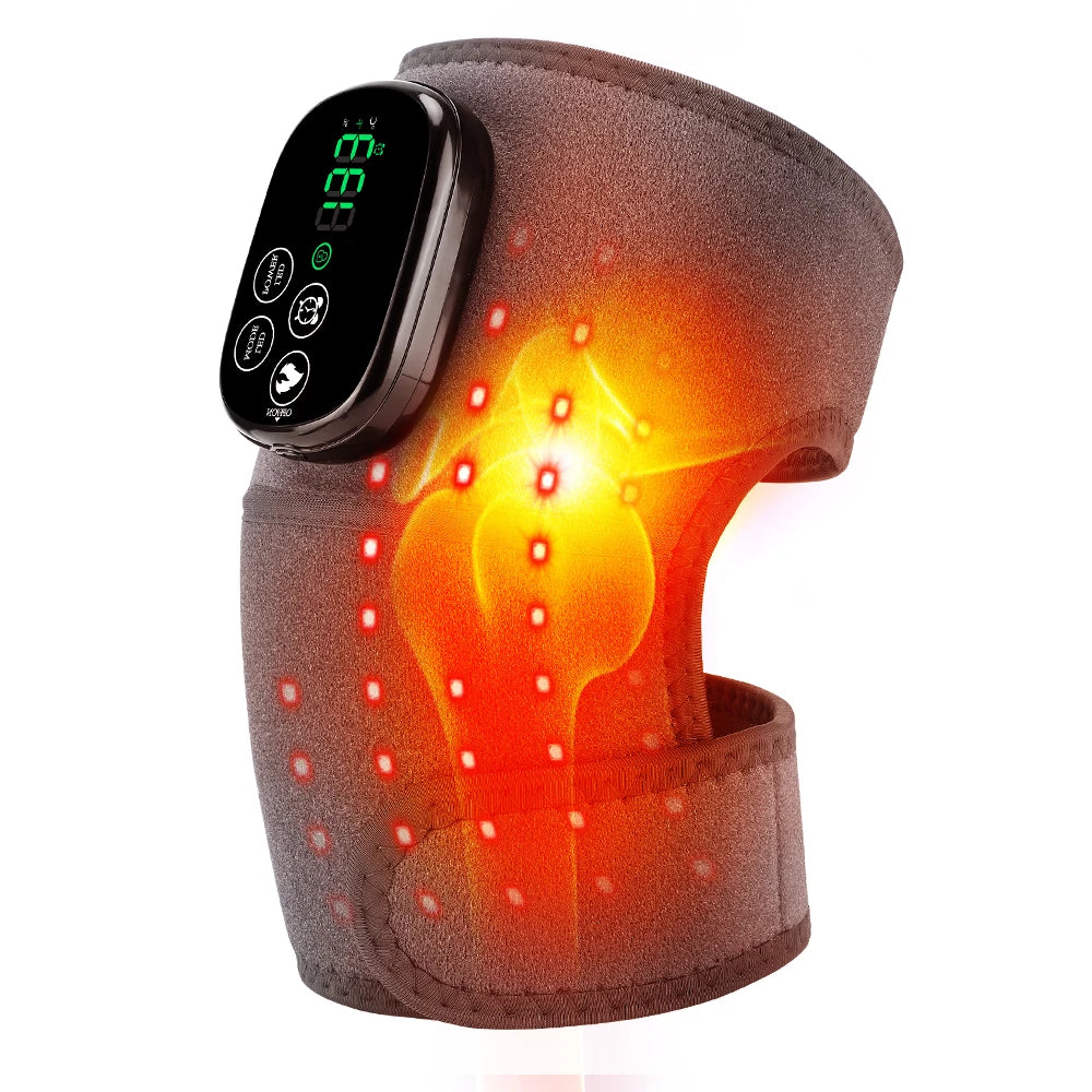Cordless Heated Therapy Knee Brace with Red Light