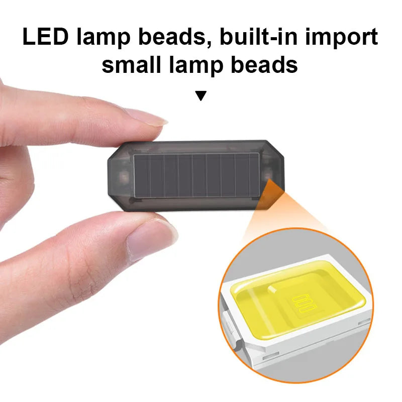Solar Powered LED Simulated Car Anti Theft Strobe Warning Light