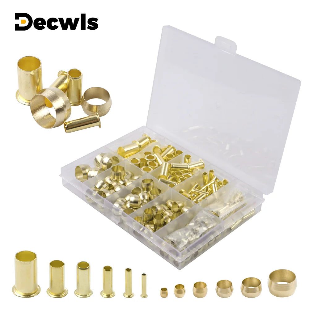 Brass Compression Sleeve and Ferrule Assortment Kit