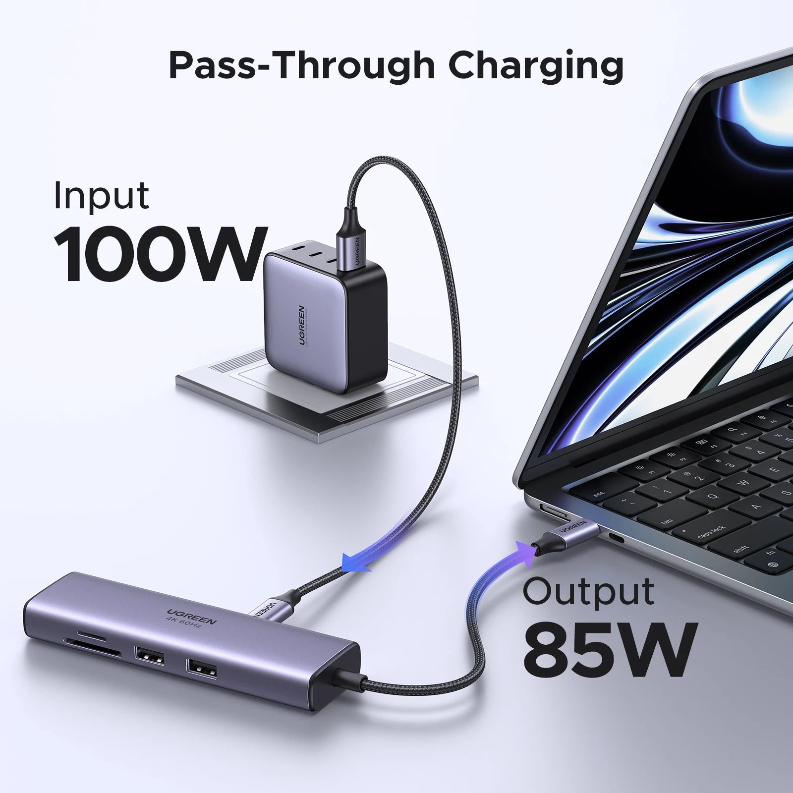 7-in-1 USB-C Hub with 4K 60Hz HDMI and 100W Power Delivery - 16