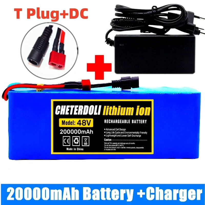48V 20Ah Lithium-Ion E-Bike Battery Pack with Charger - 15