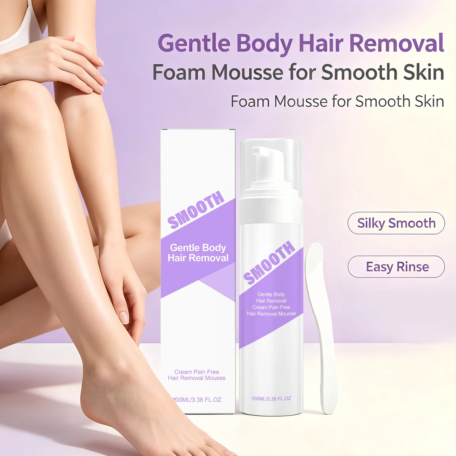 Painless Hair Removal Mousse for Smooth Skin - 1