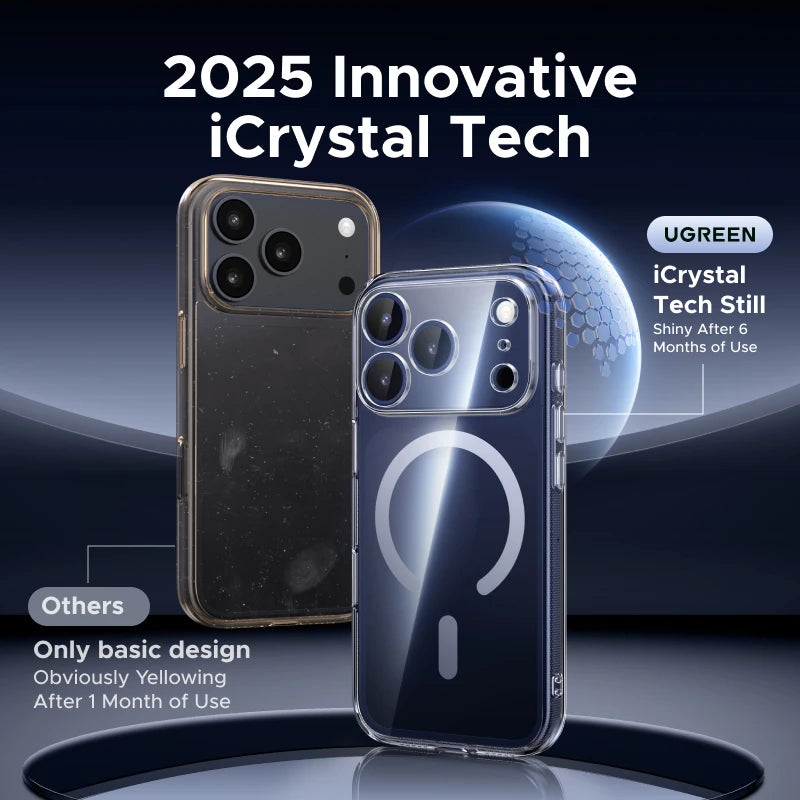 Magnetic Shockproof Clear Phone Case for iPhone 17 Series