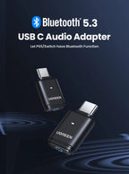 USB-C Bluetooth 5.3 Audio Transmitter for PC and Gaming Consoles