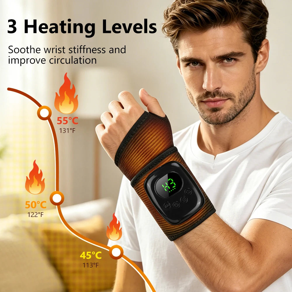 Cordless Heated Air Compression Wrist Massager