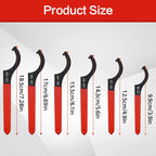 Adjustable C-Type Hook Spanner Wrench Set for Round Nuts