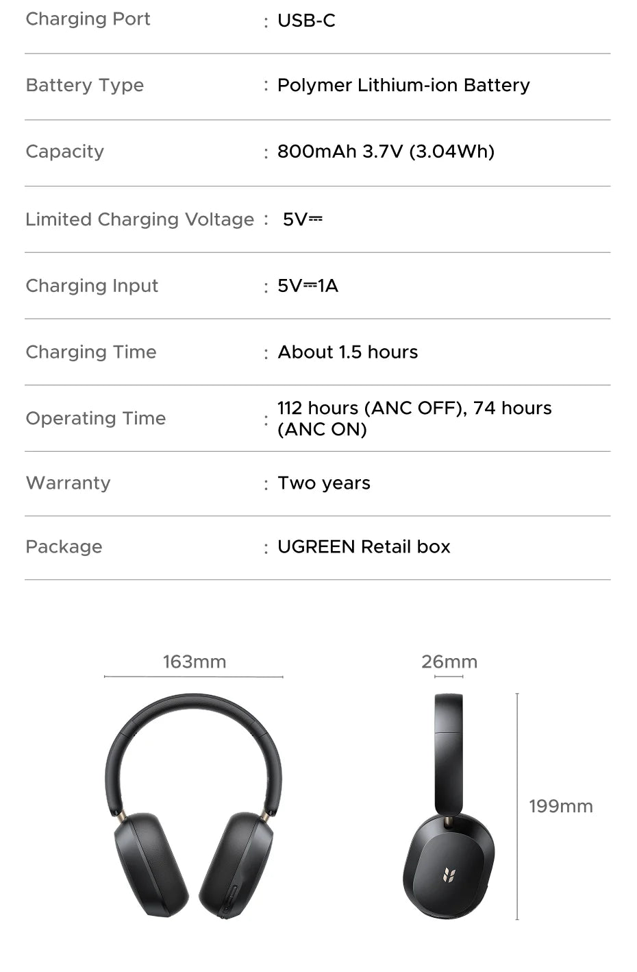 Wireless Noise-Canceling Over-Ear Headphones