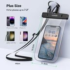 IPX8 Universal Waterproof Phone Pouch for Swimming and Diving