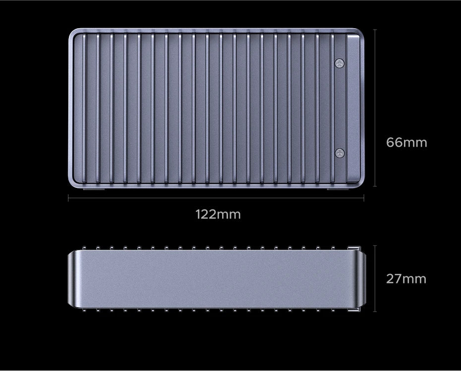 40Gbps USB4 NVMe SSD Enclosure for Thunderbolt and High-Speed Data