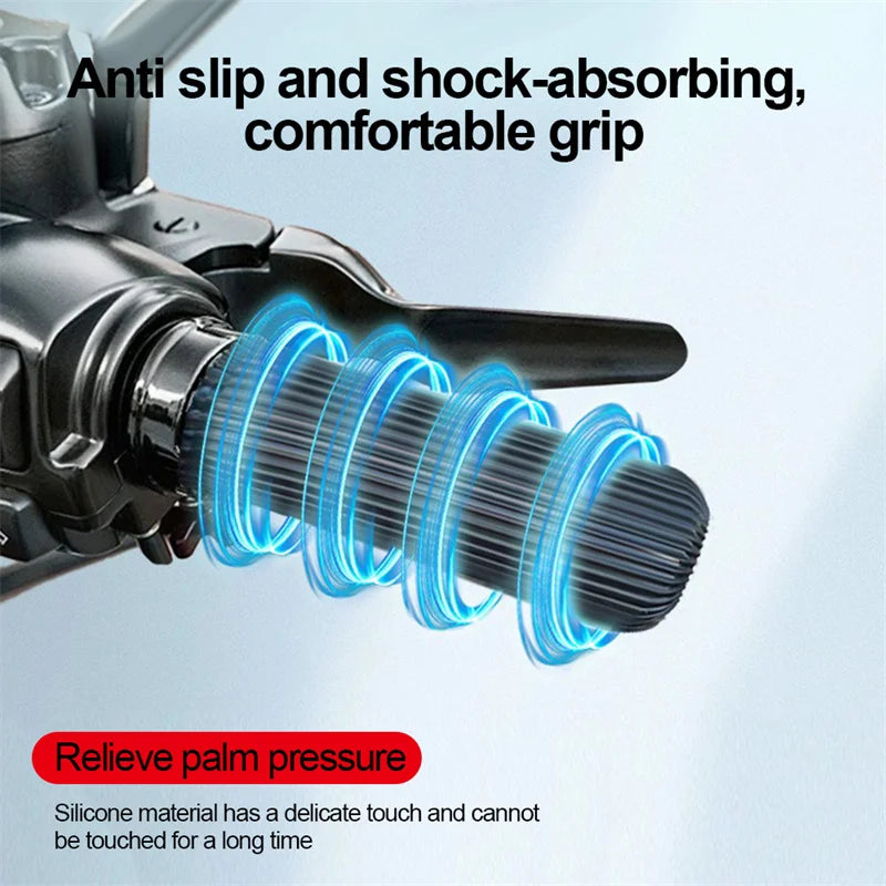 Anti-Vibration Silicone Motorcycle Handlebar Grip Covers