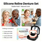 Comfort Fit Silicone Denture Set for Natural Smile