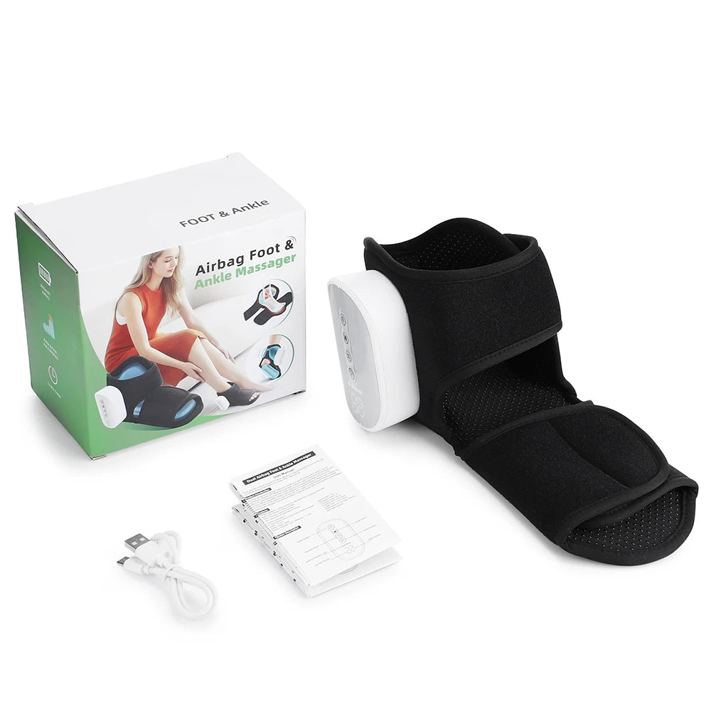 Cordless Heated Air Compression Foot and Ankle Massager