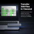 40Gbps USB4 M.2 NVMe SSD Enclosure with Cooling Fan