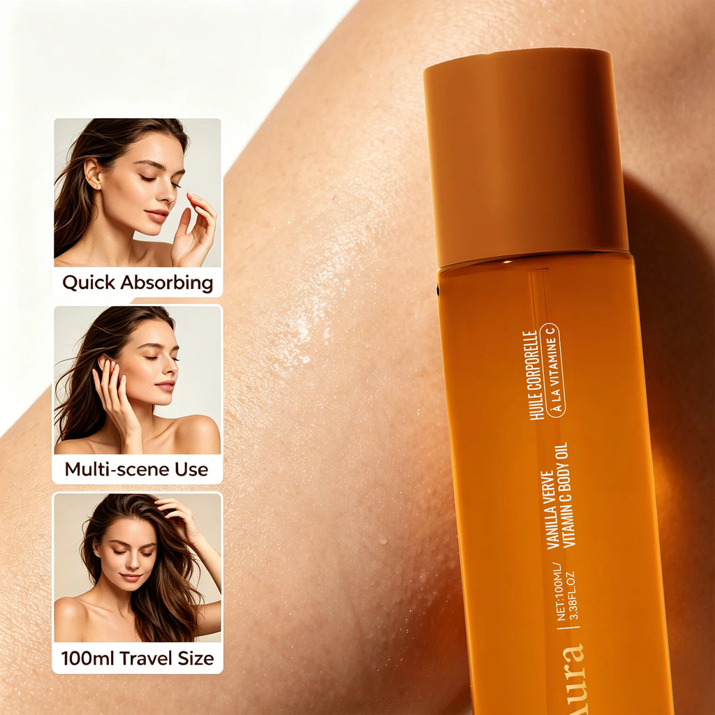 Vitamin C Hydrating Body Oil for Dry Skin