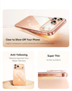 Magnetic Transparent Protective Case for iPhone