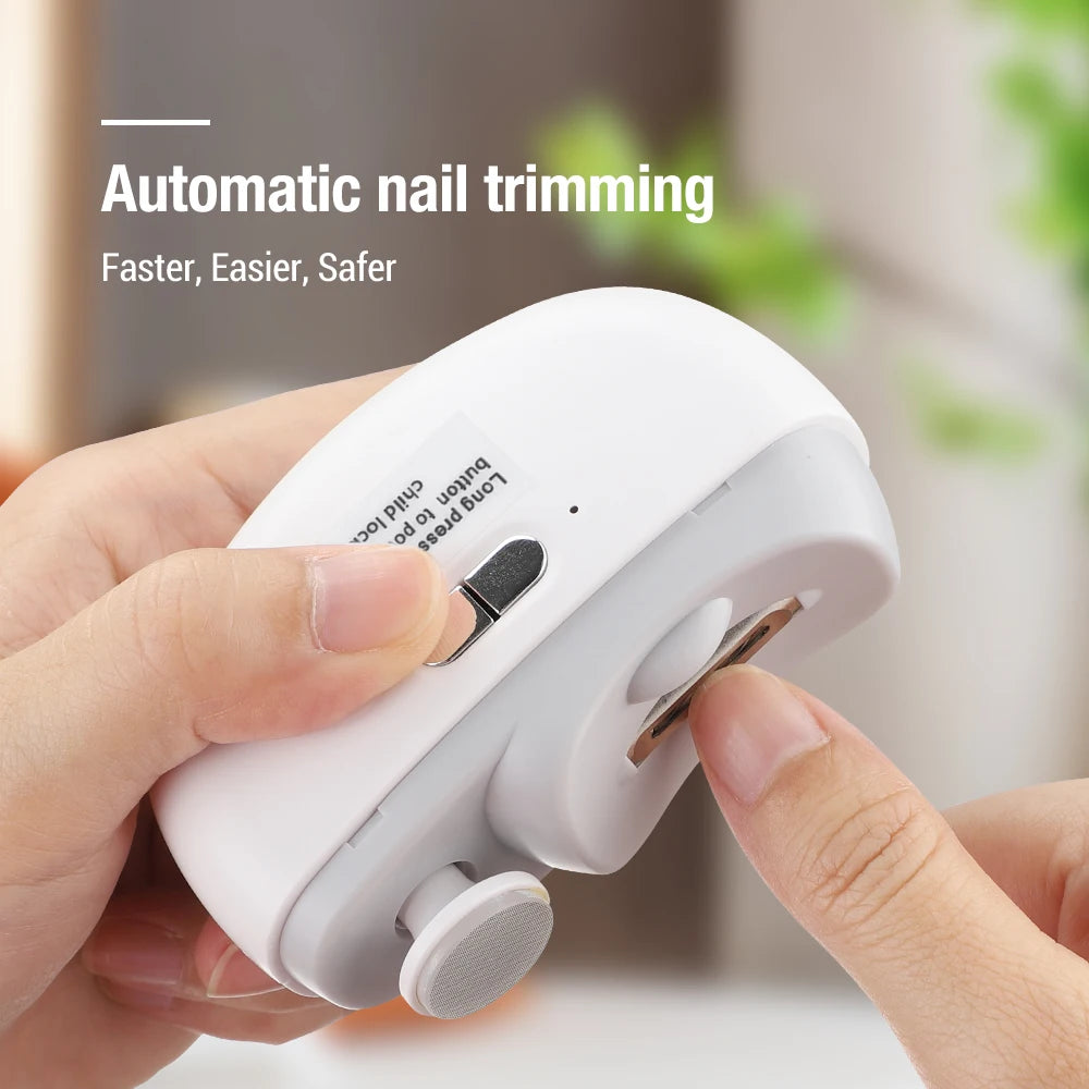 Automatic Electric Nail Trimmer and Polisher for Adults and Kids