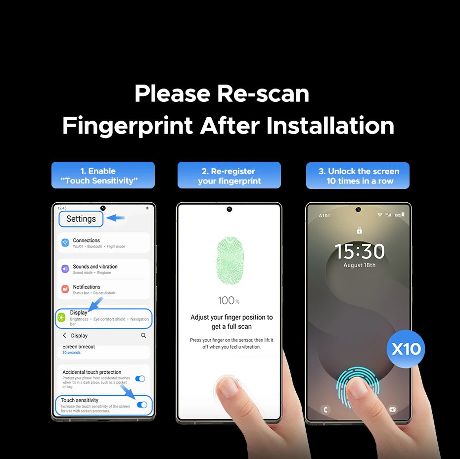 Tempered Glass Screen Protector for Samsung Galaxy S26 Ultra