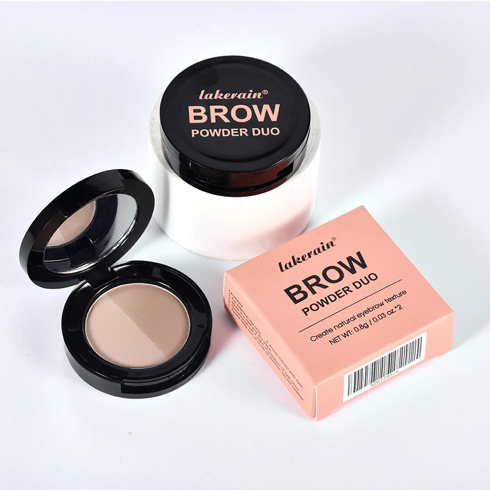 Two-Color Eyebrow Powder Duo for Natural Brows and Contouring