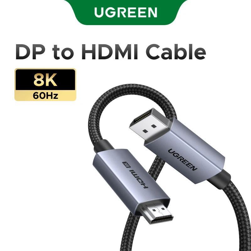 8K DisplayPort to HDMI Adapter Cable 60Hz - 25