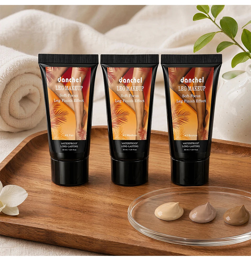 Waterproof Leg and Body Foundation with Application Glove - 18