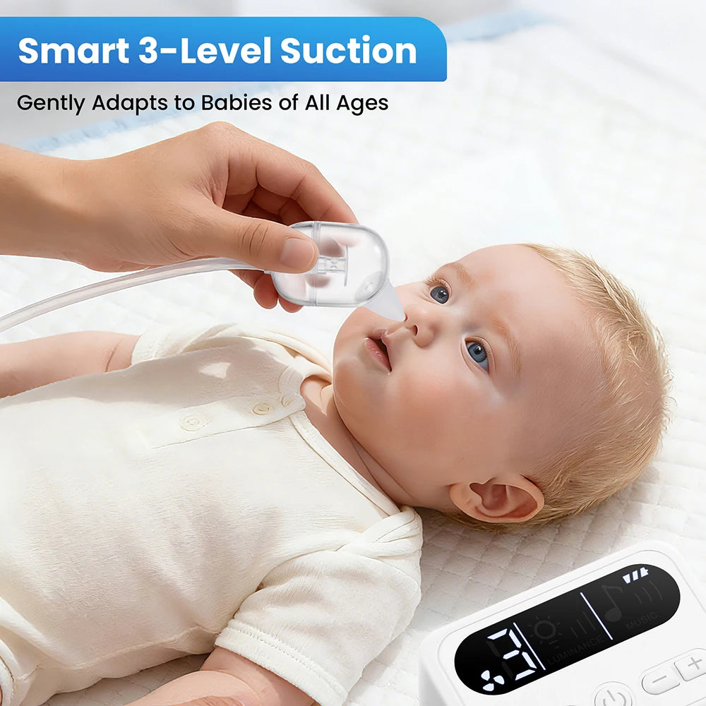 Electric Baby Nasal Aspirator with Music and Suction Control
