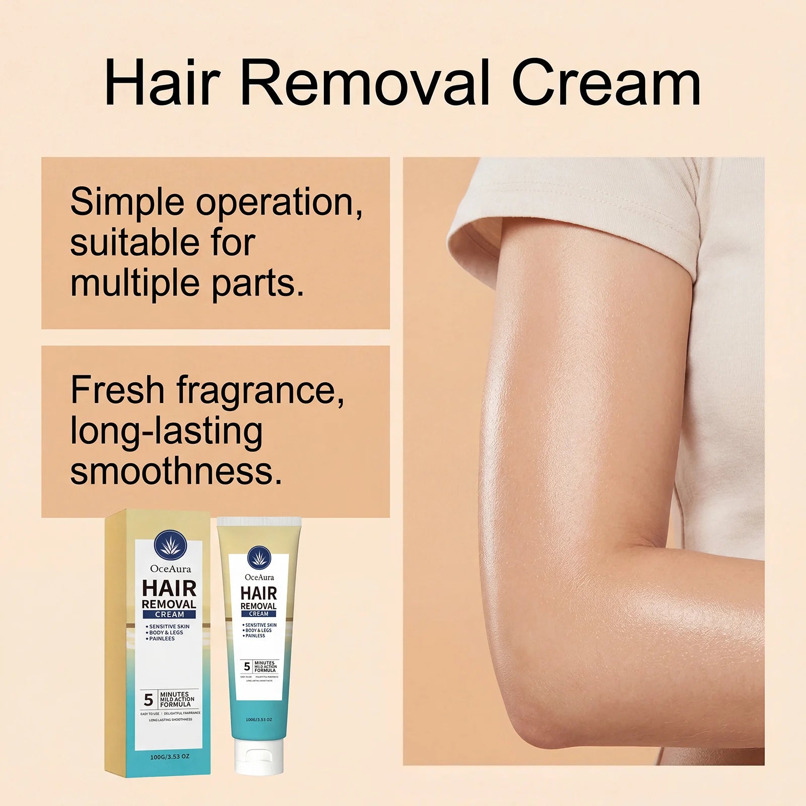Painless Hair Removal Cream for Full Body - 8