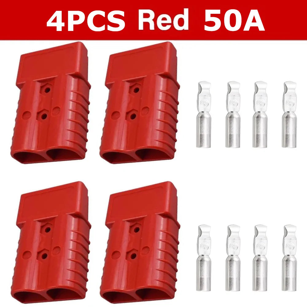 50A 120A 600V Battery Charging Quick Power Connector Plug Set