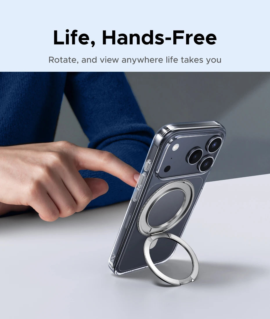 Magnetic Kickstand Phone Case for iPhone 17 Pro and Pro Max