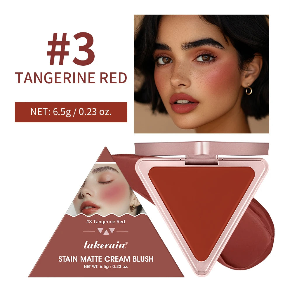 Matte Satin Cream Blush for Long-Lasting Natural Glow