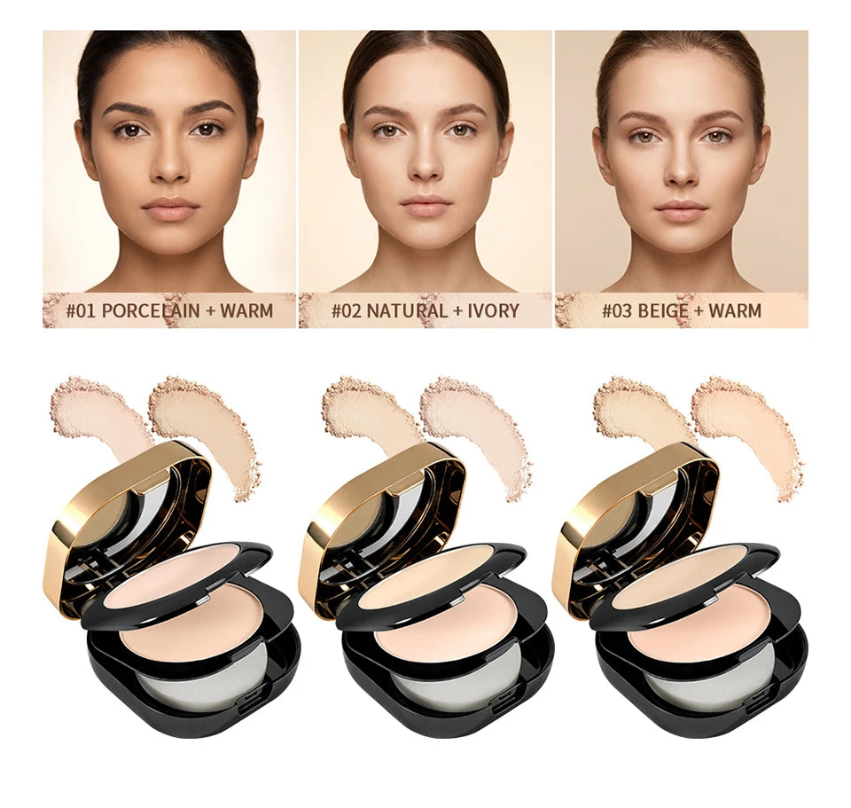 Double Layer Oil Control Pressed Powder for Matte Finish - 8