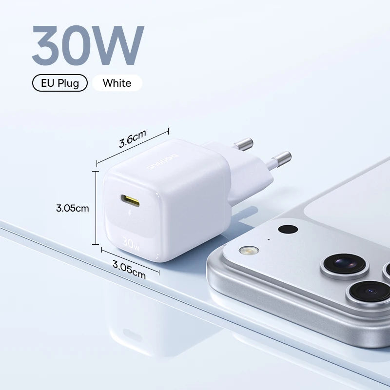 45W GaN USB-C Fast Charger for Smartphones and Laptops