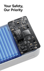 20000mAh Portable Power Bank with Integrated Fast Charging Cables