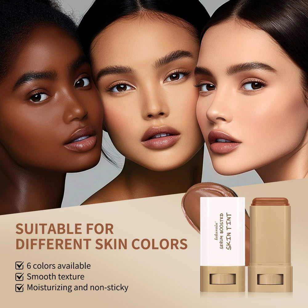 Serum-Boosted Skin Tint Foundation Stick for Natural Coverage