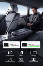 60W Retractable Fast Car Charger with 3 Ports