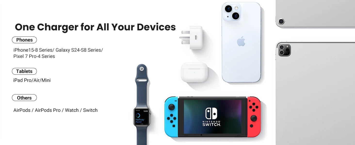 20W USB-C PD Fast Wall Charger for Smartphones - 13