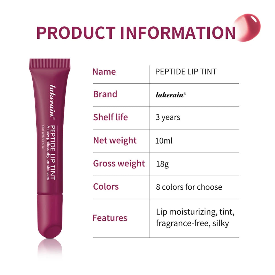 Hydrating Peptide Lip Tint for Shiny and Plump Lips