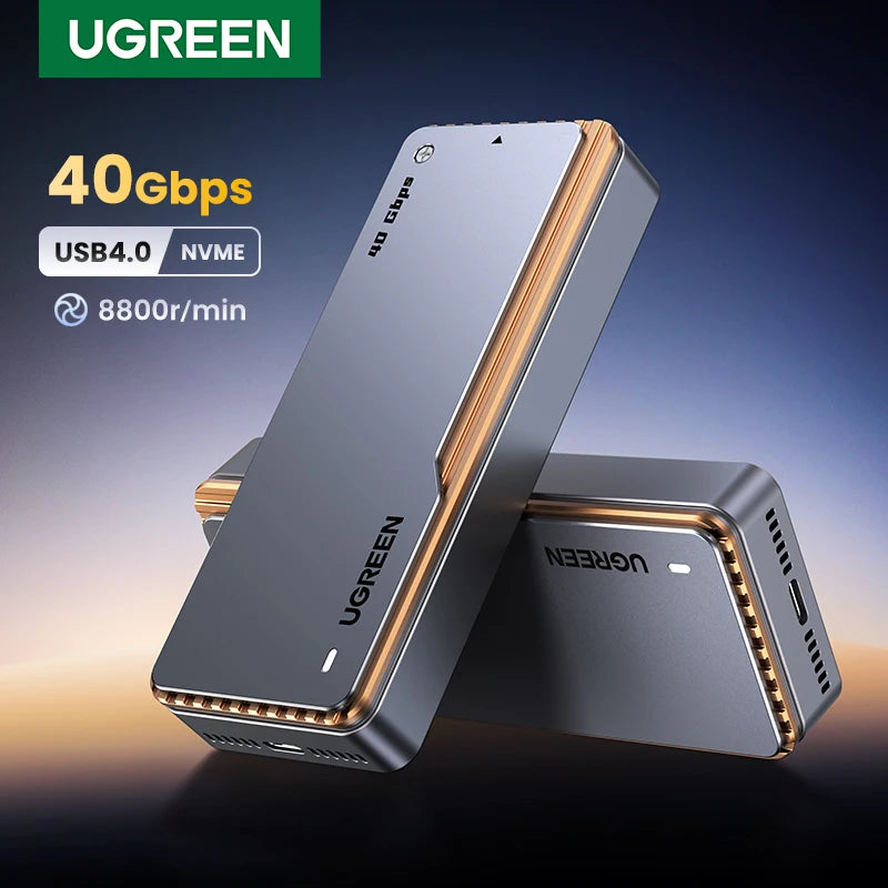 40Gbps USB4 NVMe M.2 SSD Enclosure with Aluminum Cooling Case