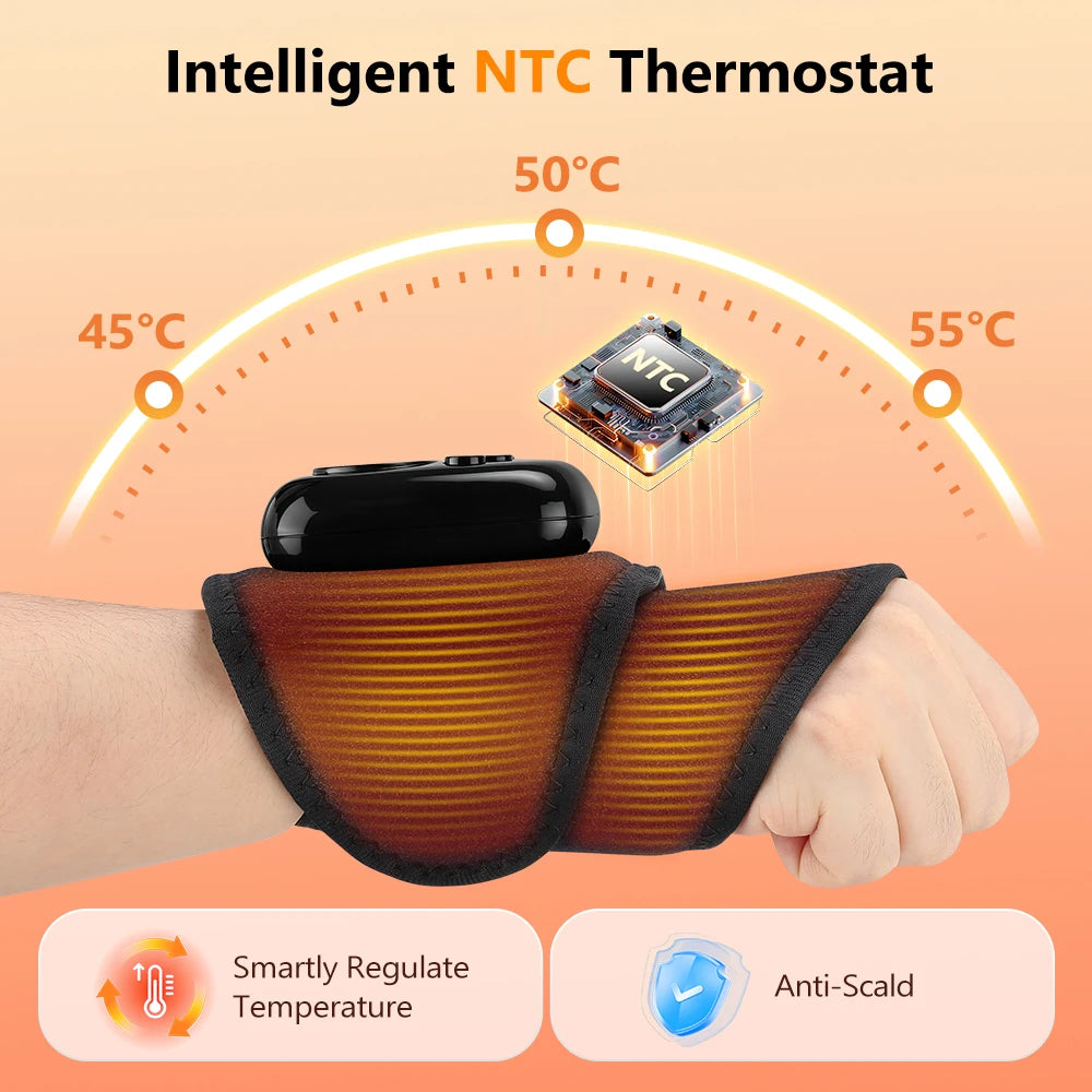 Cordless Heated Air Compression Wrist Massager