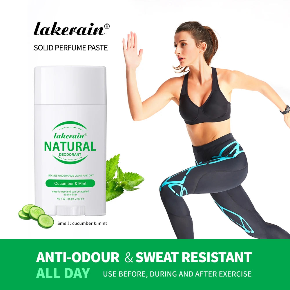 Long-Lasting Natural Solid Deodorant Stick for Men and Women