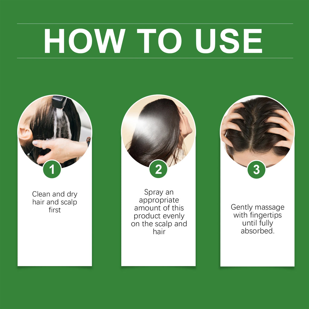Rosemary Rice Water Hair Growth Spray for Damaged Frizzy Hair