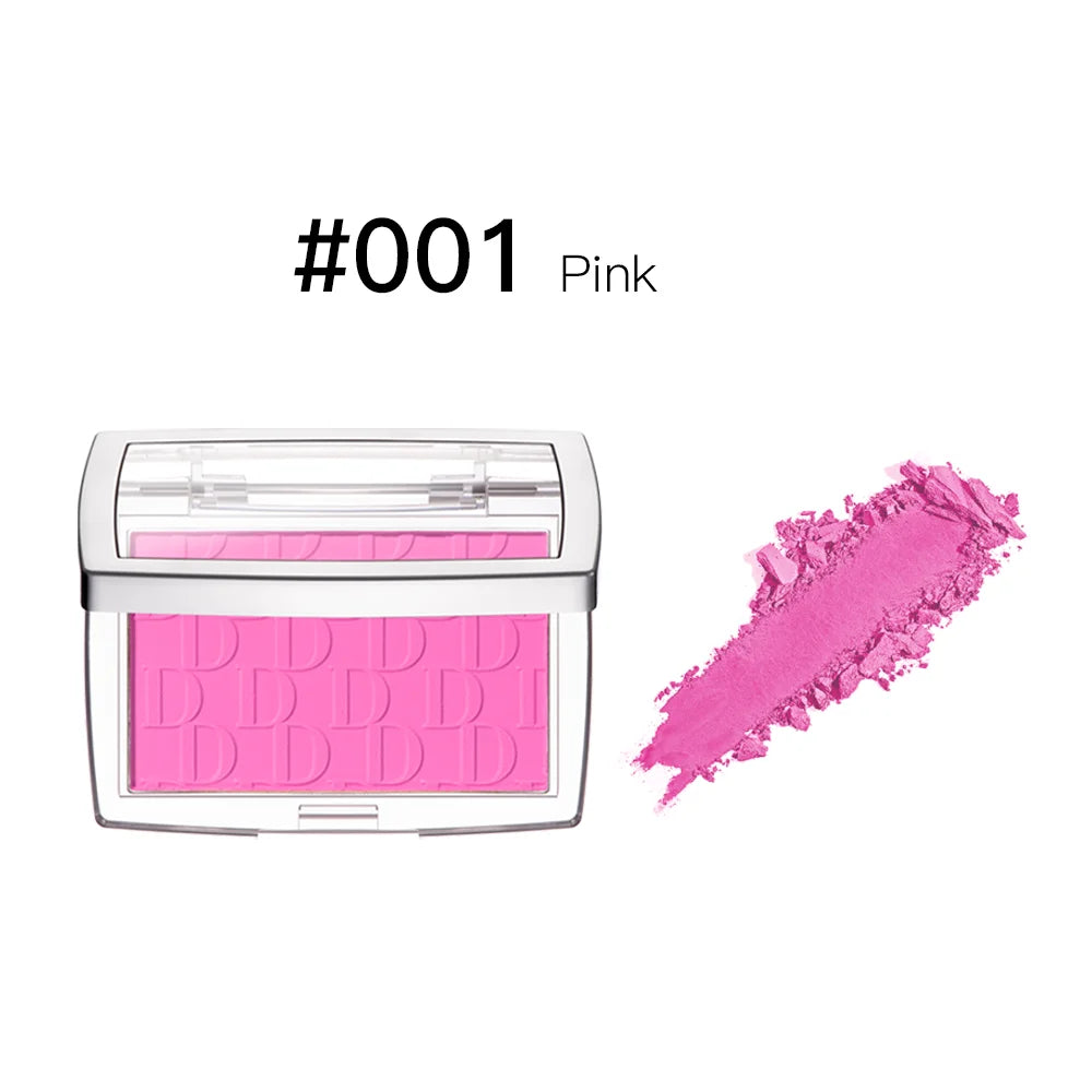 Matte Embossed Blush Palette with Professional Makeup Brush